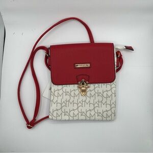 Charisma Red and Cream Crossbody Bag